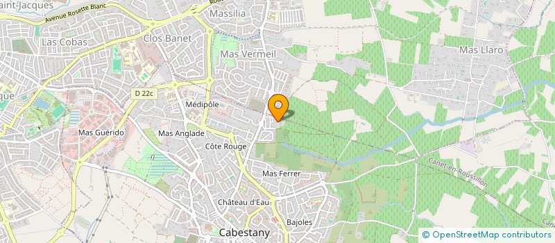 localisation de l'entreprise SCI P.A  CABESTANY