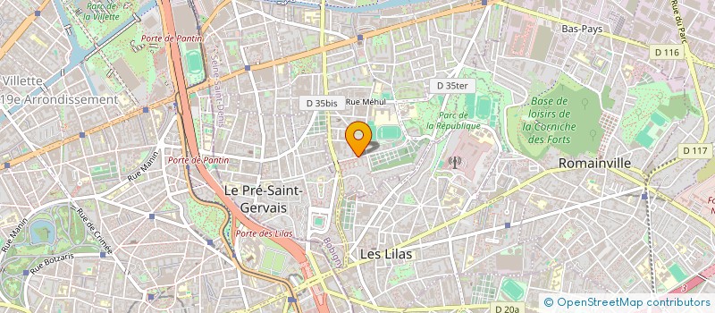 localisation de l'entreprise SCI P.A.A.T. à PANTIN