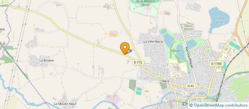 localisation de l'entreprise SCI P.A.B  CHATEAUBRIANT