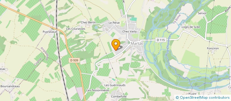 localisation de l'entreprise SCI P A B à MARSAC