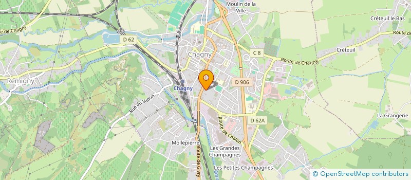 localisation de l'entreprise SCI P.A.C.A.  CHAGNY