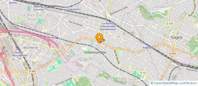 localisation de l'entreprise SCI P.A.D. à VILLEMOMBLE