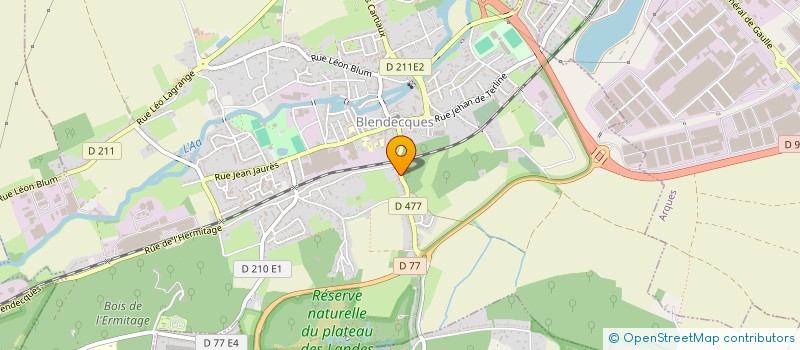 localisation de l'entreprise SCI P.A.E.L  BLENDECQUES