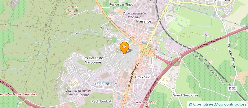 localisation de l'entreprise SCI P.A.F. à NARBONNE
