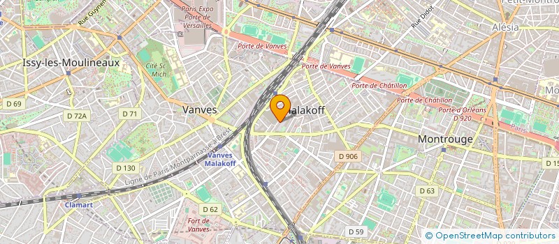 localisation de l'entreprise SCI P.A.F.  MALAKOFF