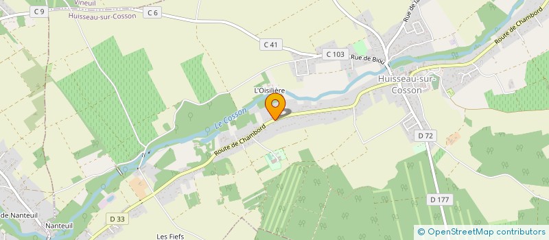 localisation de l'entreprise SCI P.A.G.  HUISSEAU-SUR-COSSON