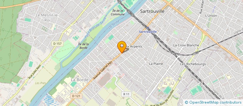 localisation de l'entreprise SCI P.A.G.  SARTROUVILLE