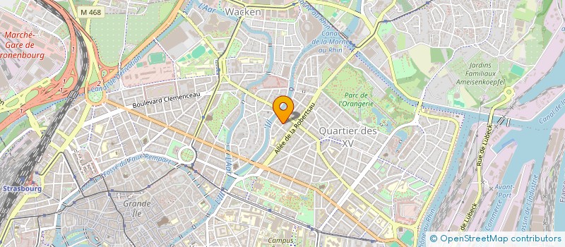 localisation de l'entreprise SCI P.A.G.E.  STRASBOURG