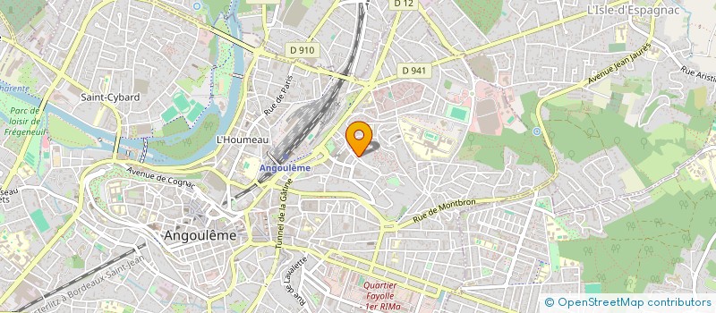 localisation de l'entreprise SCI P.A.L.M à ANGOULEME