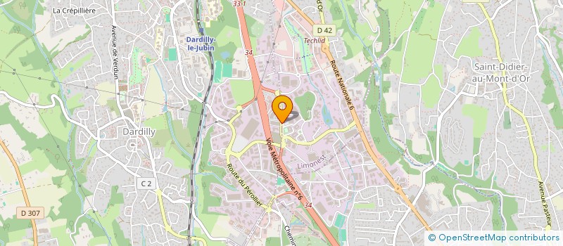 localisation de l'entreprise SCI P.A.M.C  DARDILLY