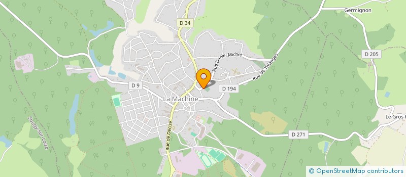 localisation de l'entreprise SCI P.A.N  LA MACHINE