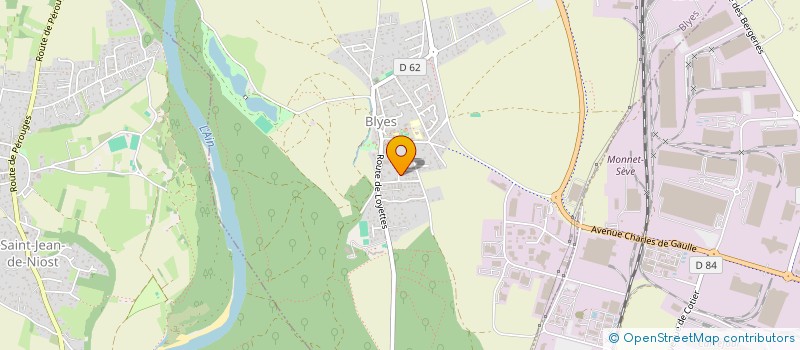 localisation de l'entreprise SCI P.A.N.A.M.  BLYES