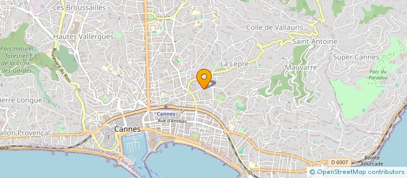 localisation de l'entreprise SCI P.A.R. à CANNES