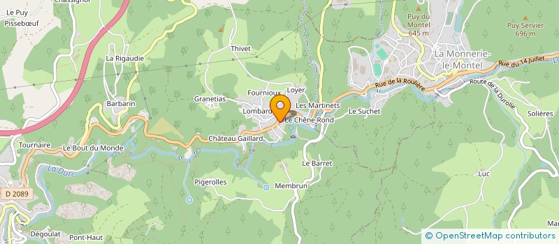 localisation de l'entreprise SCI P.A.R.C.  THIERS