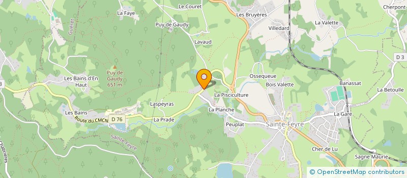 localisation de l'entreprise SCI P.A.S. à SAINTE-FEYRE