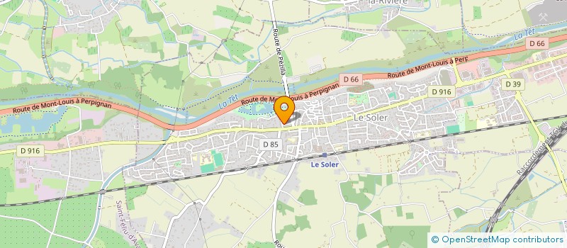 localisation de l'entreprise SCI P AND W  LE SOLER