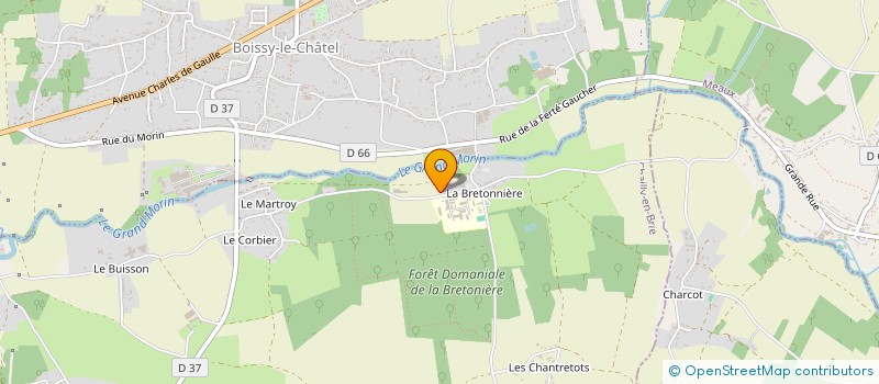 localisation de l'entreprise SCI P.B.B.  CHAILLY-EN-BRIE