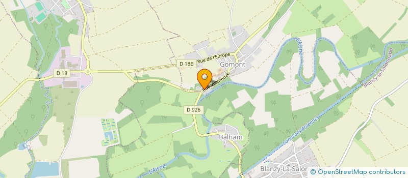 localisation de l'entreprise SCI P.B.F.P.  GOMONT
