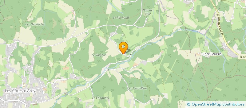 localisation de l'entreprise SCI P.B.O.  LES COTES-D'AREY