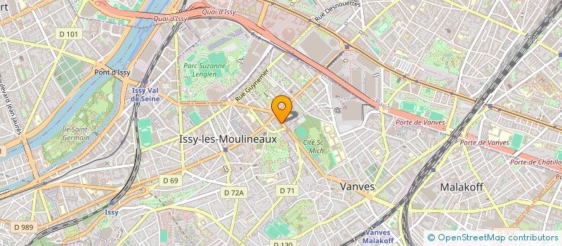 localisation de l'entreprise SCI P.B.P. JEANNIN à ISSY-LES-MOULINEAUX