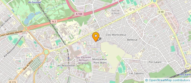 localisation de l'entreprise SCI P BROCHET à VILLEPINTE