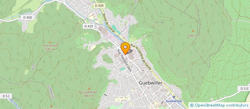 localisation de l'entreprise SCI P.C  GUEBWILLER