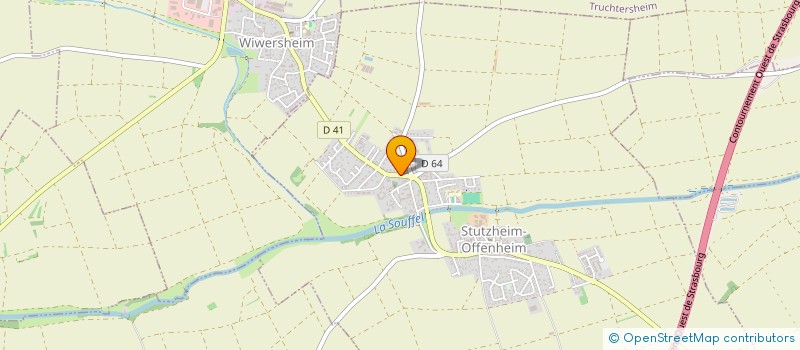 localisation de l'entreprise SCI P.C.A.C.  STUTZHEIM-OFFENHEIM