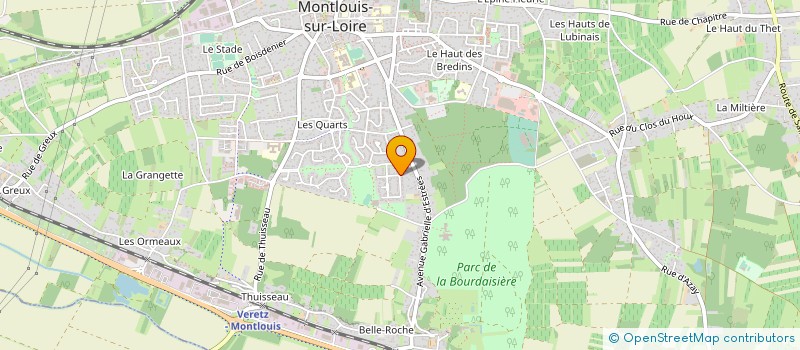 localisation de l'entreprise SCI P.C.B. à MONTLOUIS-SUR-LOIRE