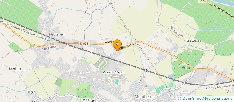 localisation de l'entreprise SCI P.C.L.  MONTBETON