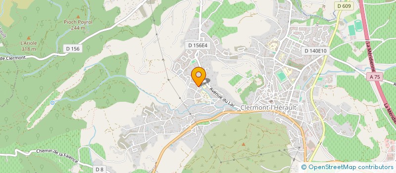 localisation de l'entreprise SCI P.C.L LES RIEUX  CLERMONT-L'HERAULT