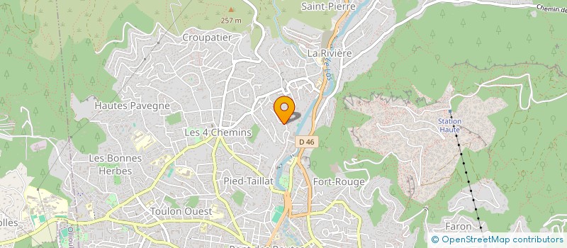 localisation de l'entreprise SCI P C M  TOULON