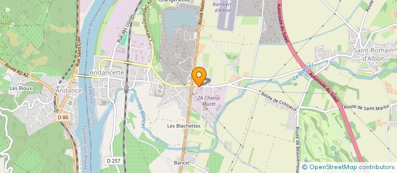 localisation de l'entreprise SCI P.C.M à ALBON