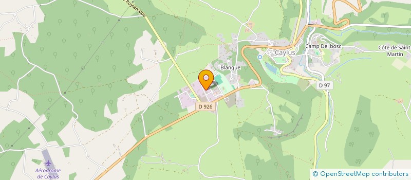 localisation de l'entreprise SCI P.C.S  CAYLUS