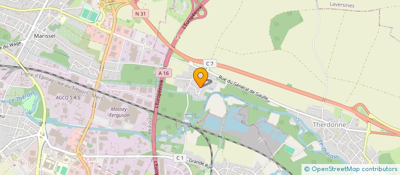 localisation de l'entreprise SCI P.E.F  THERDONNE