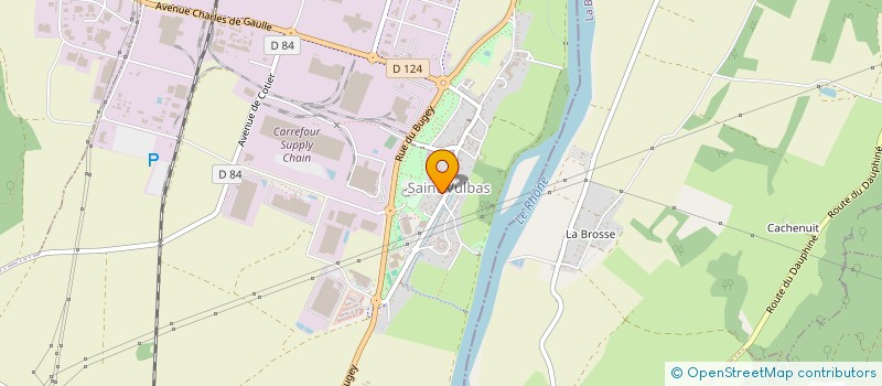 localisation de l'entreprise SCI P-E FUFU  SAINT-VULBAS