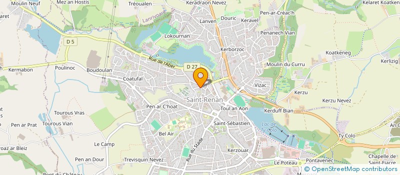 localisation de l'entreprise SCI P.E.G  SAINT-RENAN