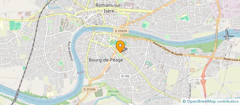 localisation de l'entreprise SCI P.E. ROMANS  BOURG-DE-PEAGE