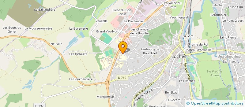 localisation de l'entreprise SCI P ET E  LOCHES