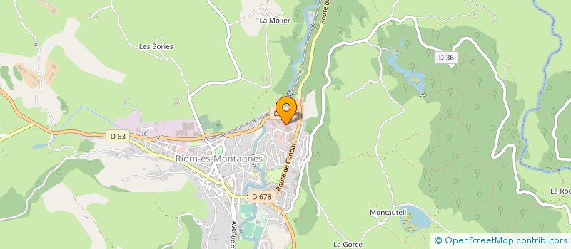 localisation de l'entreprise SCI P.ET L.JOUVE à RIOM-ES-MONTAGNES