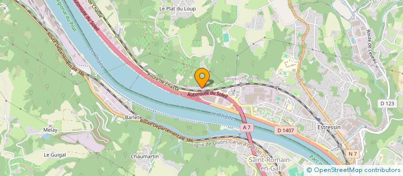 localisation de l'entreprise SCI P ET P  SEYSSUEL