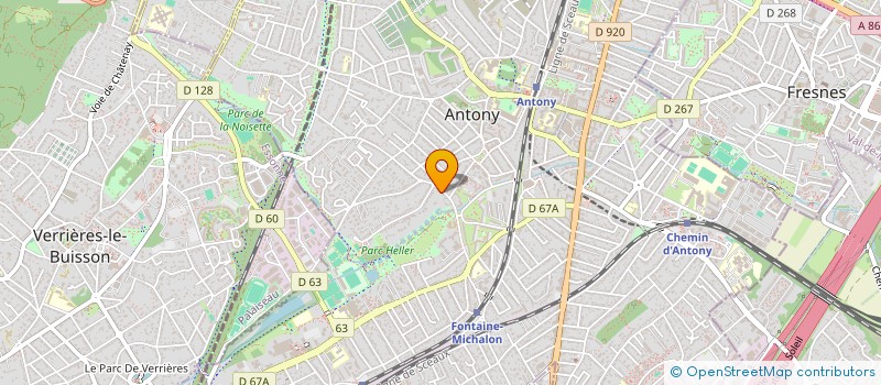 localisation de l'entreprise SCI P ET T à ANTONY
