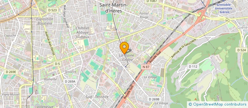 localisation de l'entreprise SCI P.ETEVE  SAINT-MARTIN-D'HERES