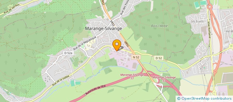 localisation de l'entreprise SCI P.F.  MARANGE-SILVANGE