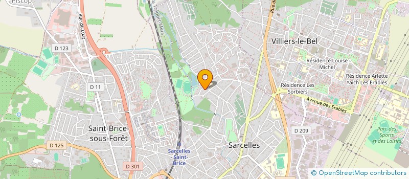 localisation de l'entreprise SCI P&F à SARCELLES