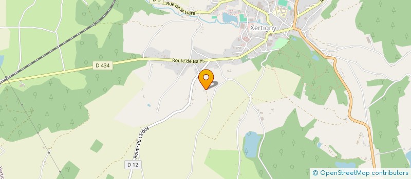 localisation de l'entreprise SCI P.F.B.  XERTIGNY