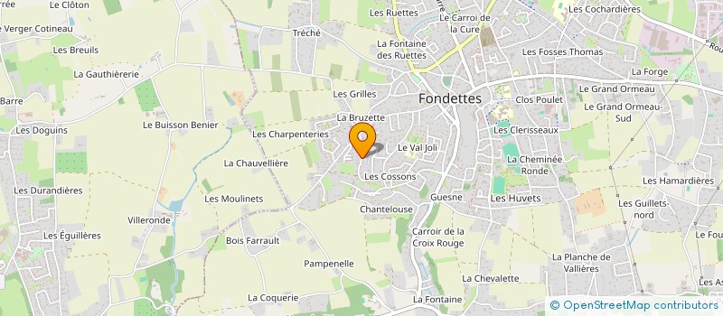 localisation de l'entreprise SCI P.F.D. à FONDETTES