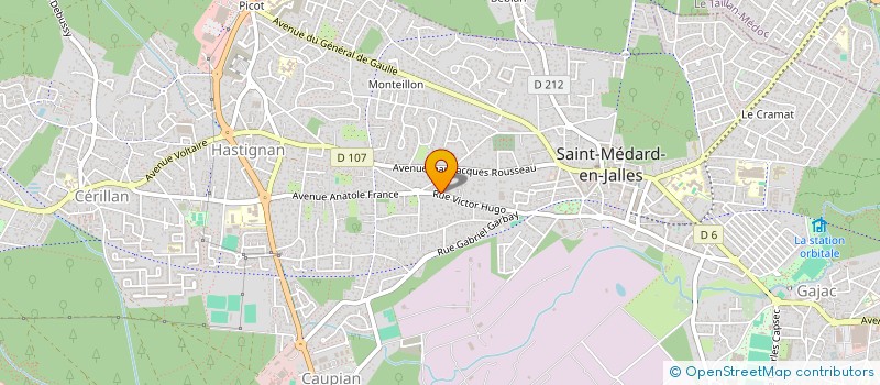 localisation de l'entreprise SCI P.F.J.  SAINT-MEDARD-EN-JALLES