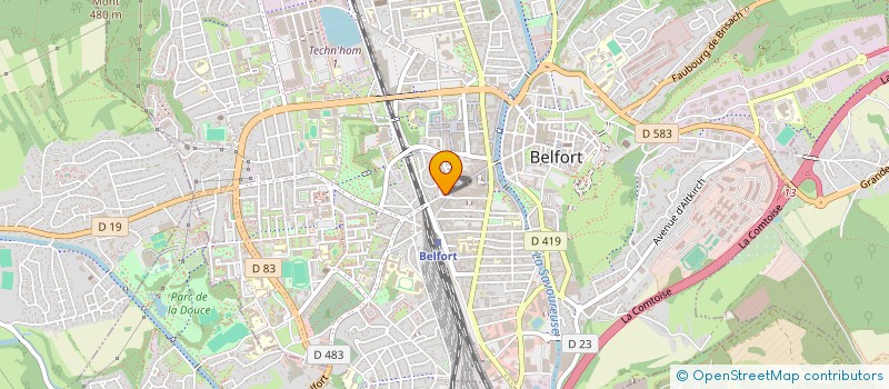 localisation de l'entreprise SCI P.G  BELFORT