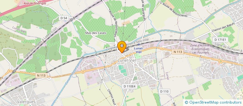 localisation de l'entreprise SCI  P.G.A.F  LUNEL-VIEL