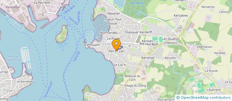 localisation de l'entreprise SCI P.G.C.  LOCMIQUELIC